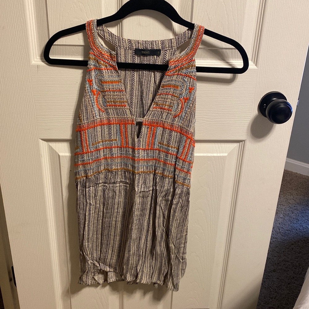 Embroidered tank top